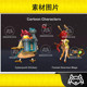 Unity Cartoon Characters Pack5 1.0 Cartoon Cyber Chicken Mage Deer Character Model