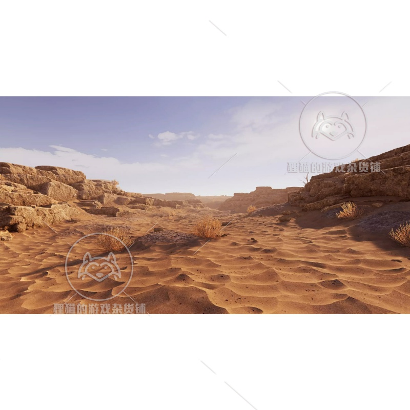 Unity RockyDesert真实沙漠岩石模型场景素材包更新 1.3-图1