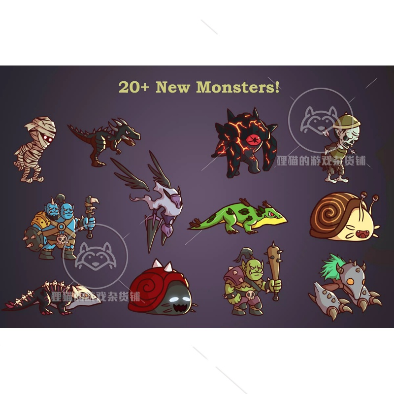 Unity Animated 2D Monsters Fantazia 2.01 带动作2D怪物编辑器 - 图3