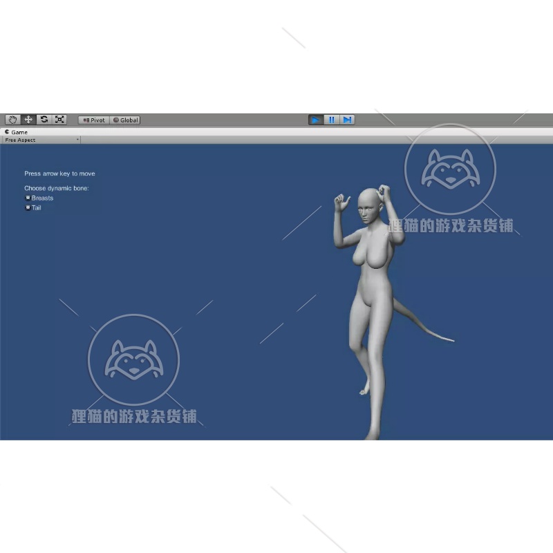 Unity Humanoid 3D Charactor_P05_Aki & Mika 卡通女生模型 1.3 - 图1