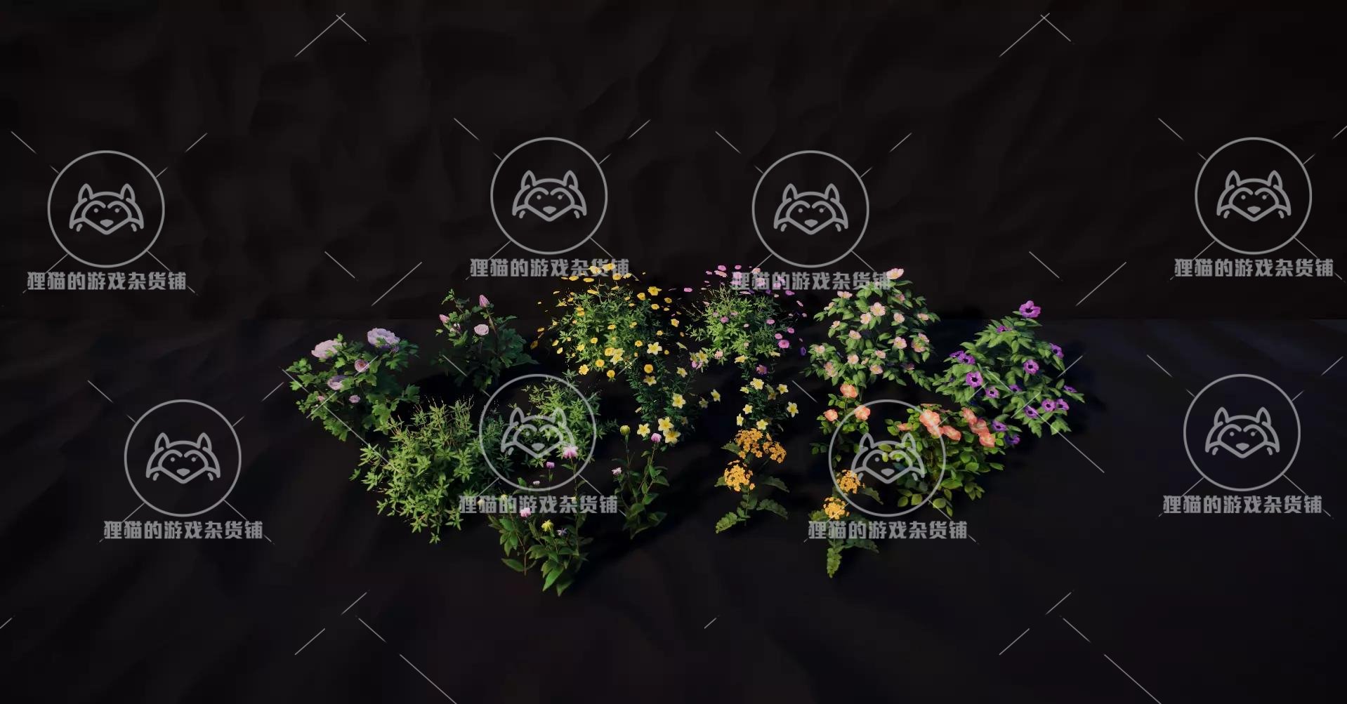 Unity PBR Flower 1.1.0包更新高质量花丛花朵鲜花模型-图1