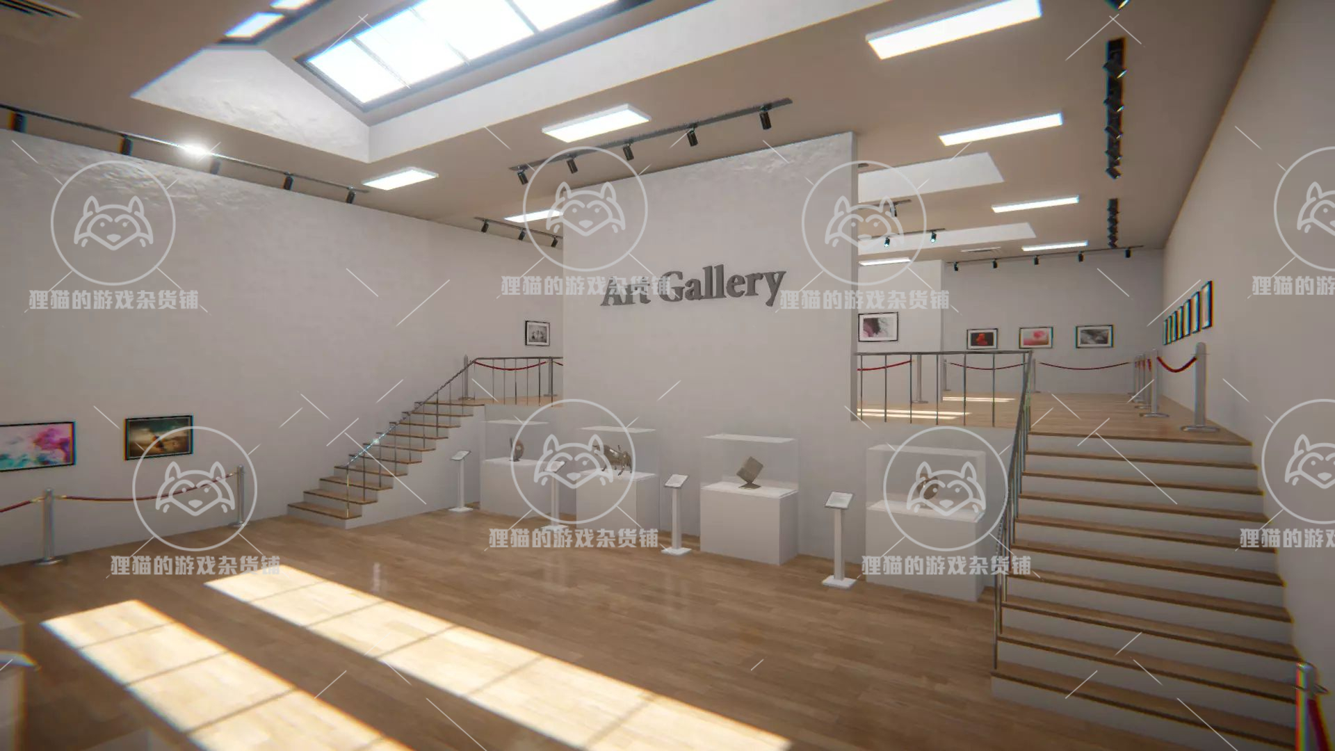 Unity Art Gallery Vol1 1.2 免费更新 高清艺术博物馆走廊场景 - 图0