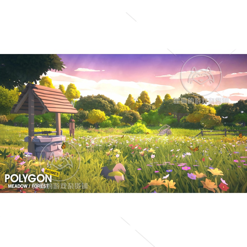 Unity 最新版POLYGON Meadow Forest Nature Biomes 1.8.0 自然 - 图1