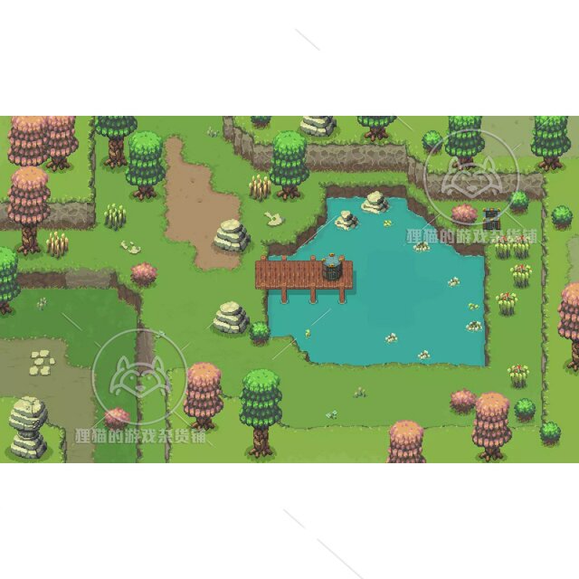 Unity 2D Magic Lands SET2 top-down magic land scene 1.0