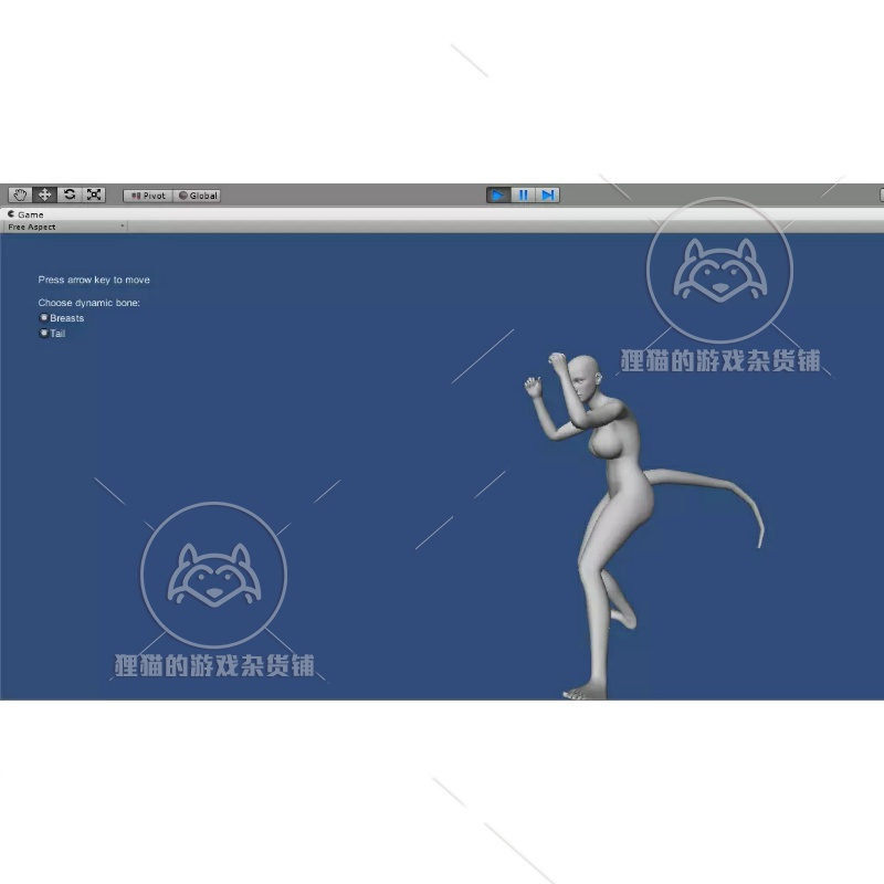 Unity Humanoid 3D Charactor_P05_Aki & Mika 卡通女生模型 1.3 - 图0