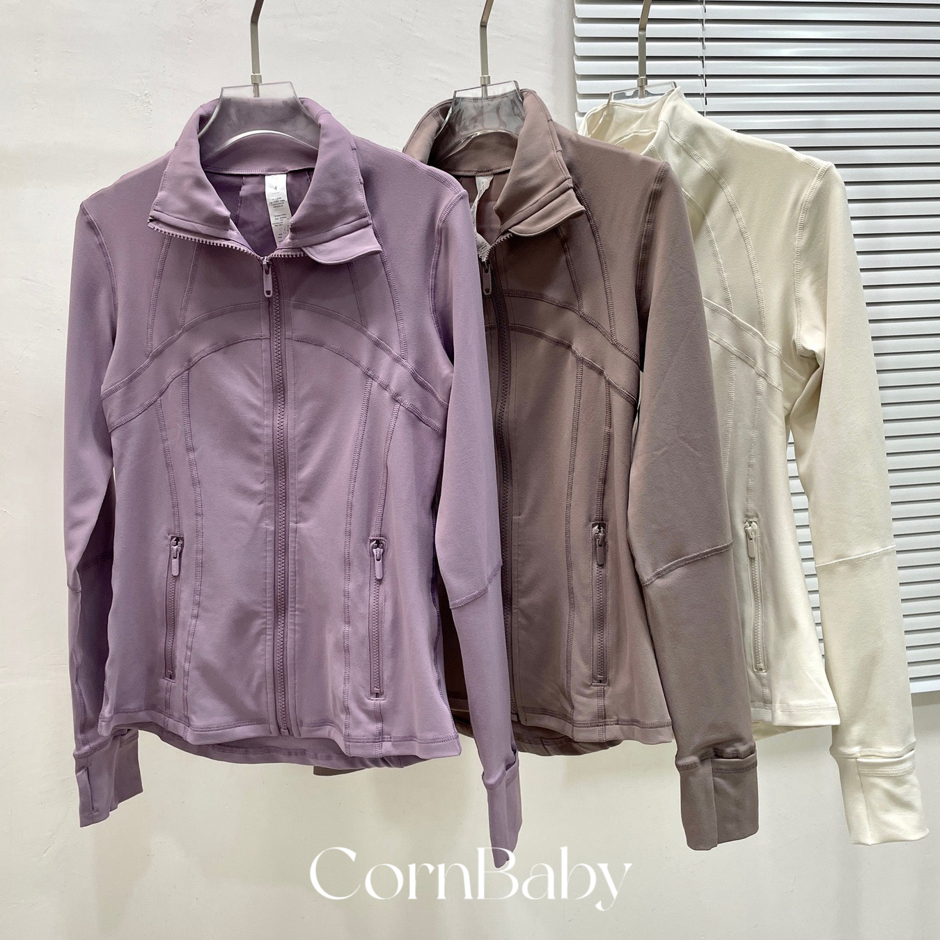 CornBaby*流线收腰 lulu同款define jacket防晒外套显瘦瑜伽服 - 图2