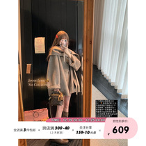 NSS COLLECTION c0s Double face Sheep Aussie wool version scarf cloak cloak dresses with long fur coats winter