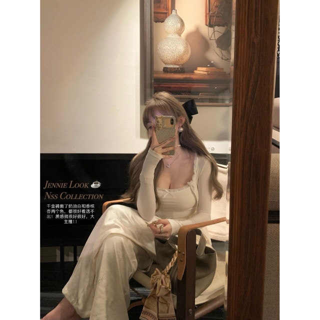 NSSCOLLECTION Gilt ແລະ trousers ເຈາະຮ້ອນ