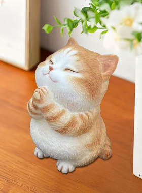 小众高级感礼物治愈系许愿猫摆件