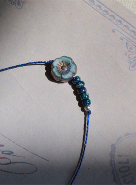 闺蜜款琉璃小花可爱手链