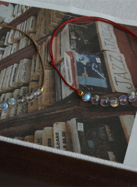 闺蜜款可爱清新天然月光石手链