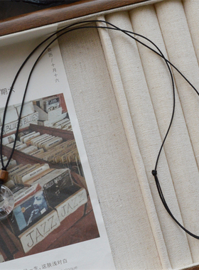 情侣款天然白水晶平安扣项链