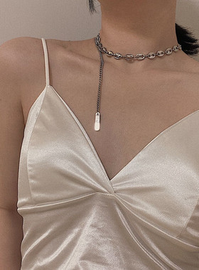 2021新款拼接链条锁骨链