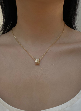 法式设计感冷淡风繁星锁骨链