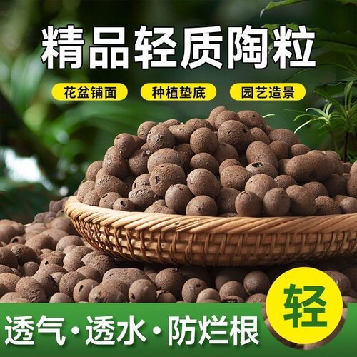 陶粒养花通用型花盆垫底园艺专用花卉颗粒土多肉土铺面石 - 图3
