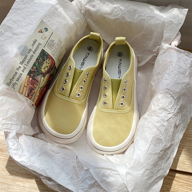 Ugly cute big-toe canvas shoes for women 2025 summer lazy shoes Ugly cute big-toe canvas shoes for women 2025 summer lazy shoes