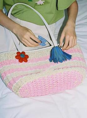 2025新款长条流苏珍珠挂坠钥匙扣挂件 创意女士包包挂件汽车挂饰