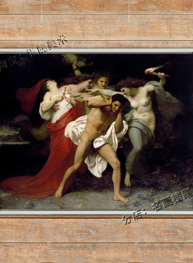 被复仇女神追击的俄瑞斯忒斯 Orestes Pursued by the Furies油画