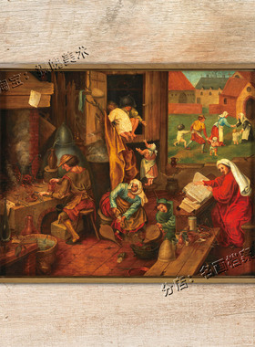 炼金术士 The Alchemist 勃鲁盖尔 Pieter Bruegel 尼德兰 油画