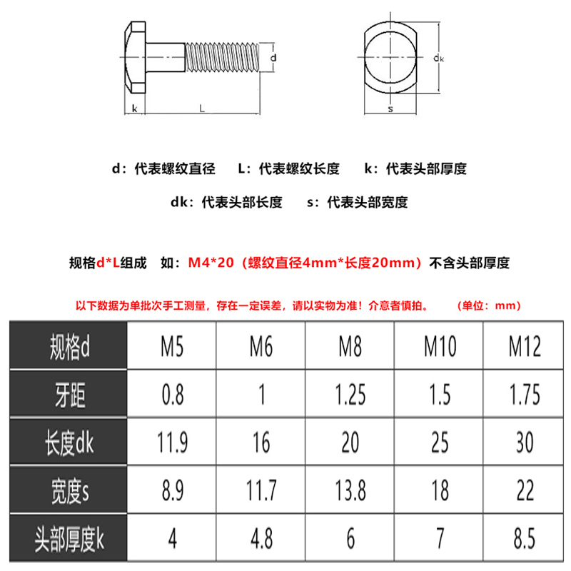 M5M6M8M10M12 304不锈钢T型螺丝 T型槽用螺栓 T形压板螺丝 GB37 - 图0