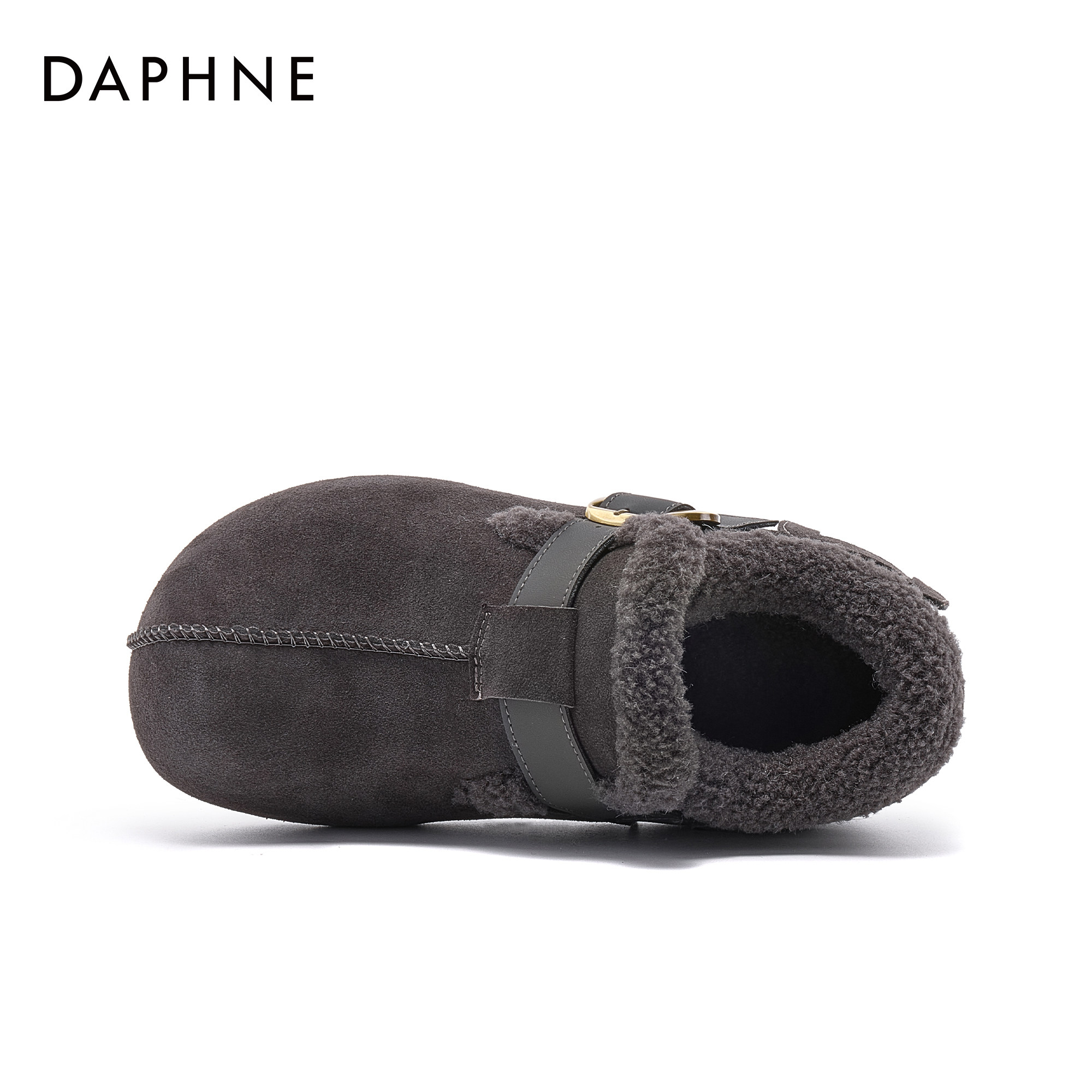 达芙妮厚底内增高加绒保暖全包勃肯鞋女2026新款复古一脚蹬毛毛鞋,淘宝优惠券,粉丝福利购,淘宝优惠卷