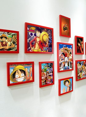 海贼王装饰画挂画路飞动漫贴画