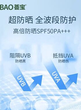 荟宝美白防晒霜清爽不油