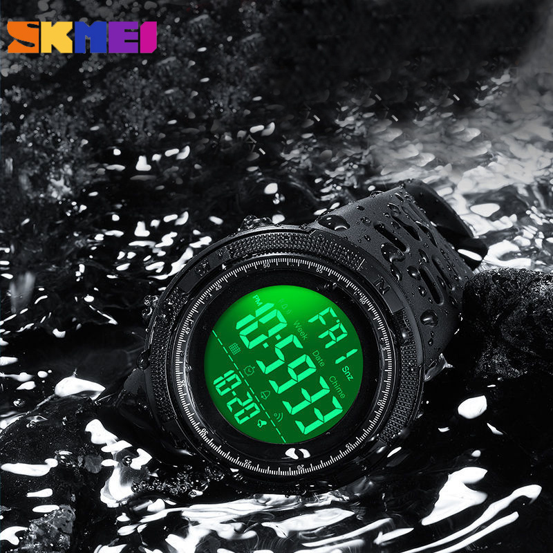 Outdoor Sport Digital watch 50m Waterproof Alarm运动手表-图1