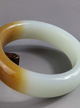 缘缘玉和田玉56mm糖羊脂玉手镯