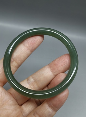 天然和田玉手镯54mm圈口女款玉镯