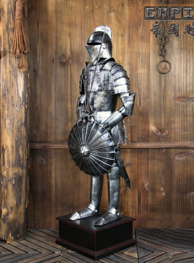 工艺仿古风雕像武士盔甲原创新品