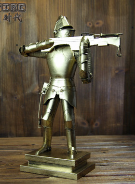 工艺模型复古怀旧风软装武士盔甲