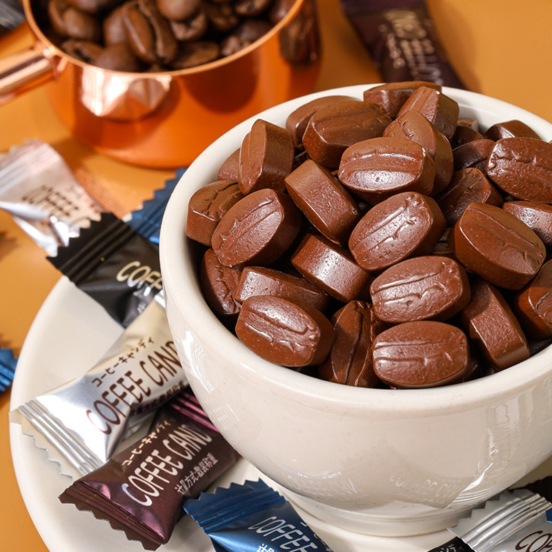 【4种口味混合装】嚼着吃提神咖啡糖咖啡豆糖恢复能量学生上班族,淘宝优惠券,粉丝福利购,淘宝优惠卷