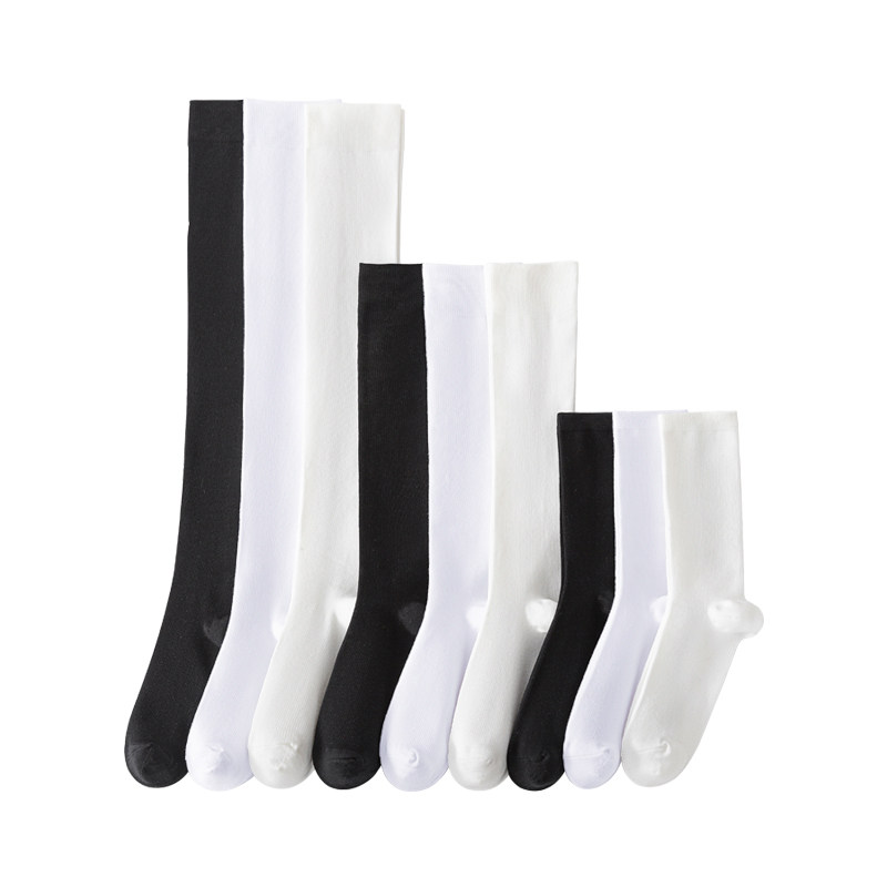 黑色压力袜长筒袜子女款秋冬季显瘦腿小腿袜半截过膝袜高筒jk长袜,淘宝优惠券,粉丝福利购,淘宝优惠卷