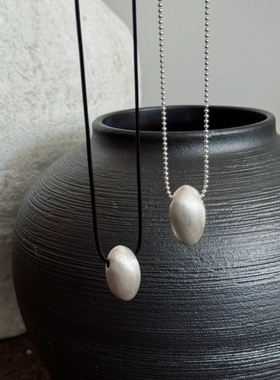 SAMPAN小众设计复古银色项链