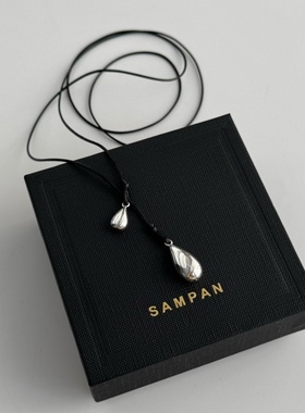 小众设计复古水滴吊坠项链