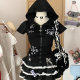 Confused Bear homemade Japanese style cute hot girl slim subculture versatile cat ears hooded house style short-sleeved jacket