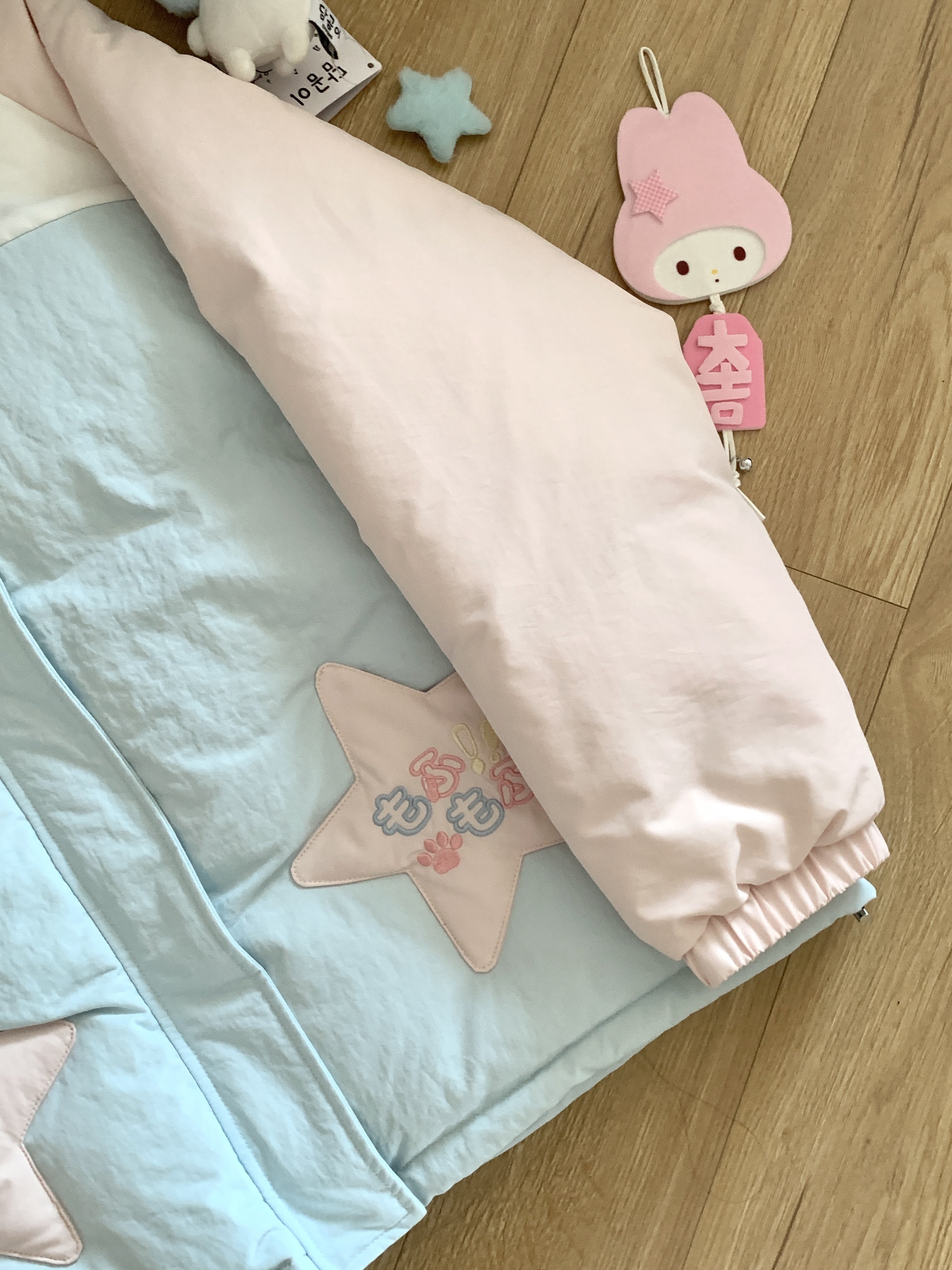 Blurred bear原创日系软妹宅萌可爱鼠毛绒连帽羽绒服白鸭绒外套女,淘宝优惠券,粉丝福利购,淘宝优惠卷