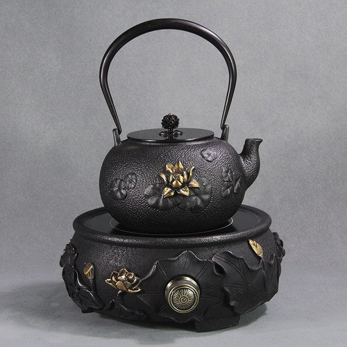 铁壶铸铁泡茶烧水壶电陶炉煮茶器日本纯手工铁茶壶煮水壶茶具套装 - 图1