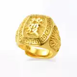 Настоящий выстрел европейской валюты 24 тыс. Перекрывается без угасания вьетнамского песчаного золота имитируемого золотого 3D 3D Живописное питание для мужского кольца