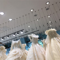 Clothing Store Rings Gold And Silver Wire Hanging Show Rack Hanging Clothes Hanger Display Hanging Shelf Metal Hanging Chain