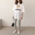 Bà bầu quần legging cuốn sách Phụ nữ mang thai mùa xuân và mùa hè quần lọt khe modal eo cao mặc chín quần dài mùa xuân - Phụ nữ mang thai quần / quần bụng