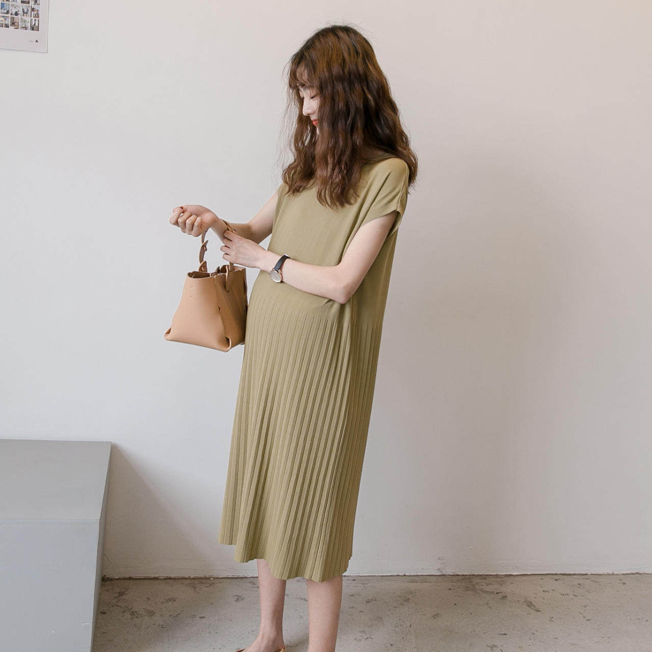 孕妇夏装2022时尚新款宽松连衣裙 诺初宠爱连衣裙