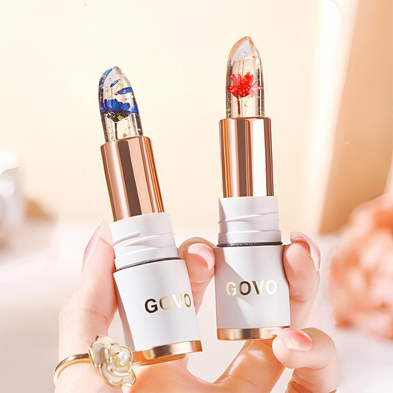 GOVO鲜花变色口红持久保湿滋润不掉色不沾杯蓝色妖姬去死皮润唇膏,淘宝优惠券,粉丝福利购,淘宝优惠卷