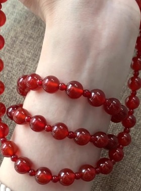 许我耀眼赵露思同款仿红玛瑙手串