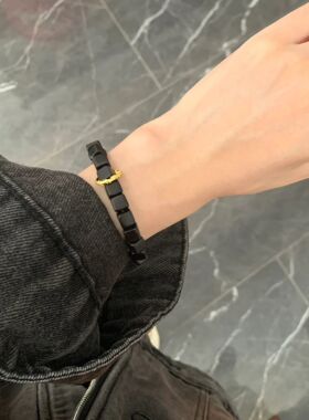 新中式古风小众高级感黑檀木手链