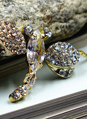 璀璨水晶短款挂件新光饰品包邮