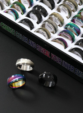 跨境热销创意不锈钢男士戒指