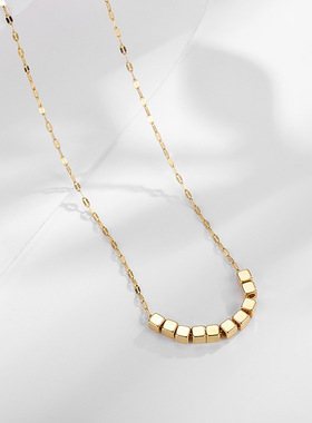 简约钛钢十全十美项链