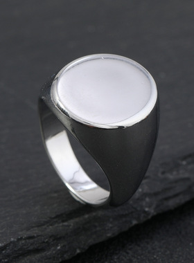 跨境热销欧美风不锈钢刻字戒指